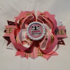 4.5 INCH "CAPTAIN CHEERLEADER" HAIRBOW